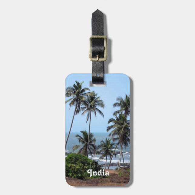 Coast of India Luggage Tag (Front Vertical)