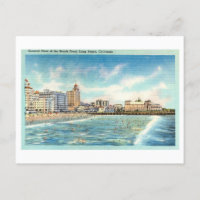 Coast of Long Beach, California, Vintage Travel
