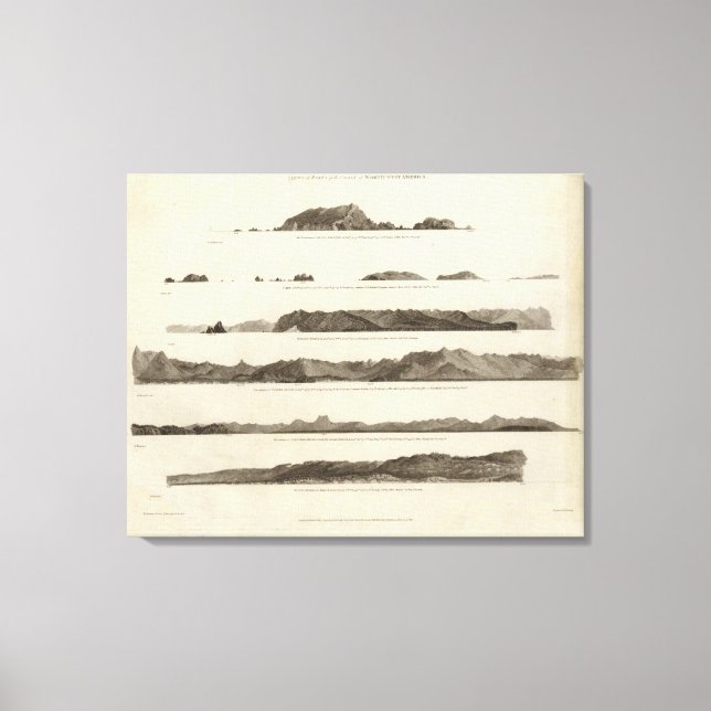 Coast of North West America Canvas Print (Front)
