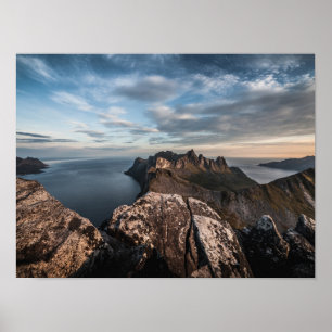 Coast of Norway Landscape Photo Poster