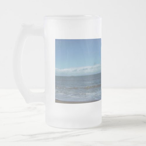 Coast of Rio das Ostras Frosted Glass Beer Mug