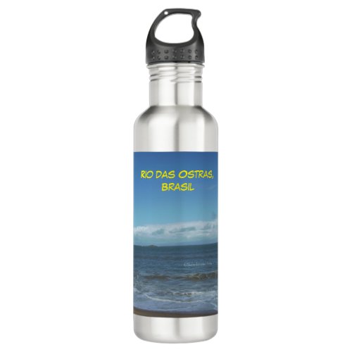 Coast of Rio das Ostras Stainless Steel Water Bottle