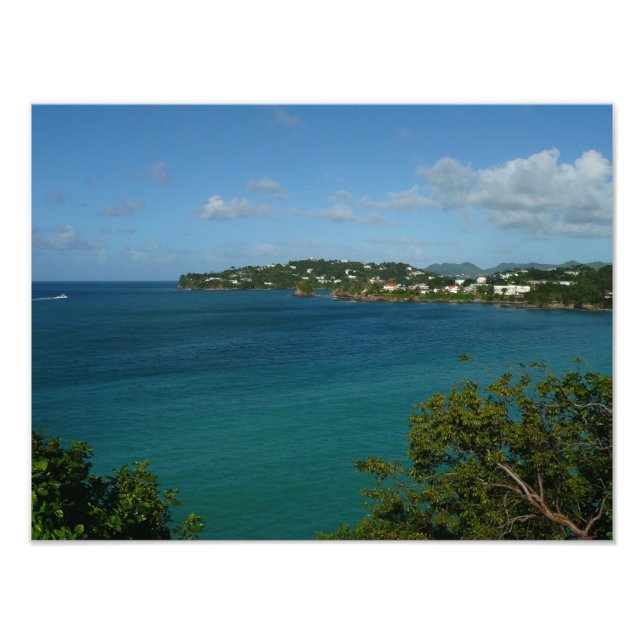 Coast of St. Lucia Caribbean Vacation Photo (Front)