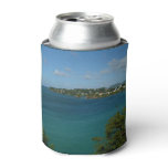 Coast of St. Lucia Caribbean Vacation Photo Can Cooler