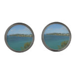 Coast of St. Lucia Caribbean Vacation Photo Cufflinks