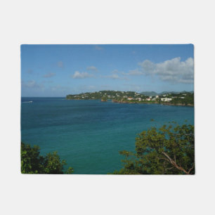 Coast of St. Lucia Caribbean Vacation Photo Doormat