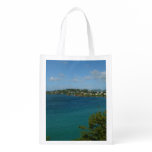 Coast of St. Lucia Caribbean Vacation Photo Grocery Bag