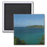 Coast of St. Lucia Caribbean Vacation Photo Magnet