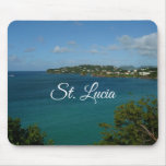 Coast of St. Lucia Caribbean Vacation Photo Mouse Pad