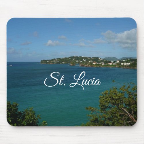 Coast of St Lucia Caribbean Vacation Photo Mouse Pad