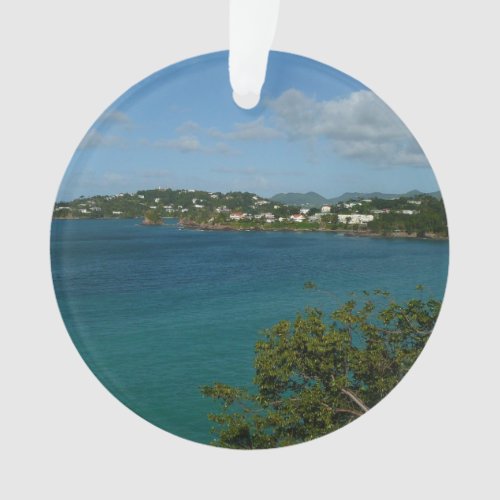 Coast of St Lucia Caribbean Vacation Photo Ornament