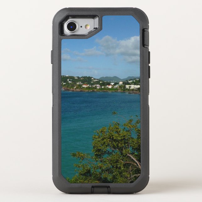 Coast of St. Lucia Caribbean Vacation Photo Otterbox iPhone Case (Back)