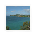 Coast of St. Lucia Caribbean Vacation Photo Paper Napkins