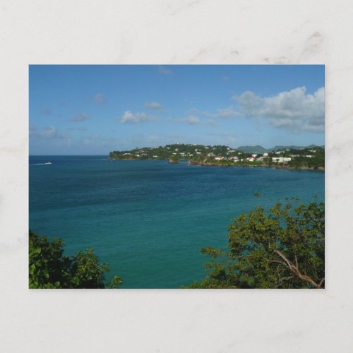 Coast of St Lucia Caribbean Vacation Photo Postcard