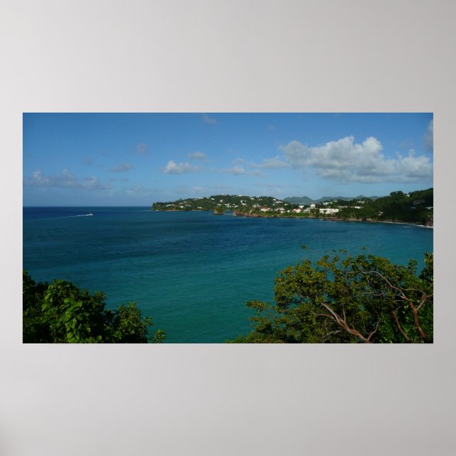 Coast of St. Lucia Caribbean Vacation Photo Poster (Front)