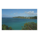 Coast of St. Lucia Caribbean Vacation Photo Rectangular Sticker