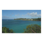 Coast of St. Lucia Caribbean Vacation Photo Rectangular Sticker