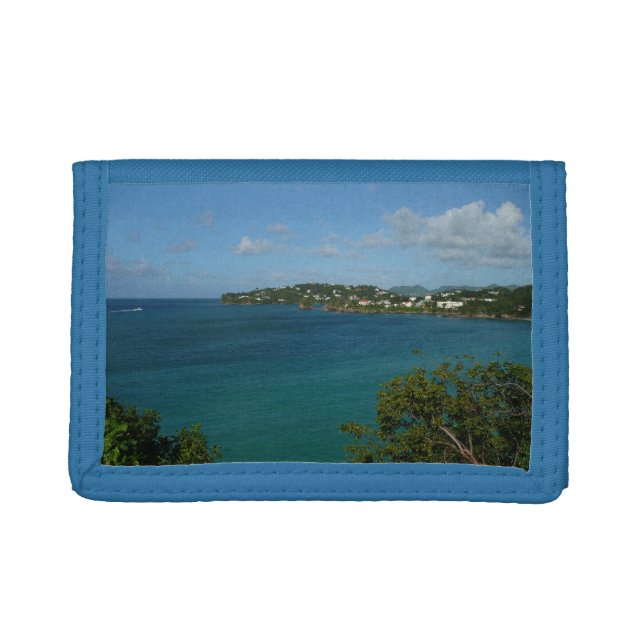 Coast of St. Lucia Caribbean Vacation Photo Trifold Wallet (Front)