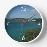 Coast of St. Lucia Caribbean Vacation Photo Wall Clock