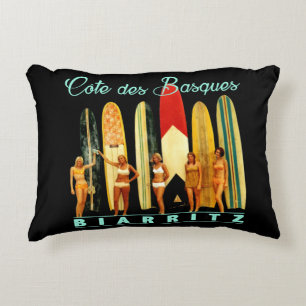Coast of the Biarritz Basques Decorative Pillow