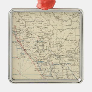 Coast Range Middle California Metal Ornament