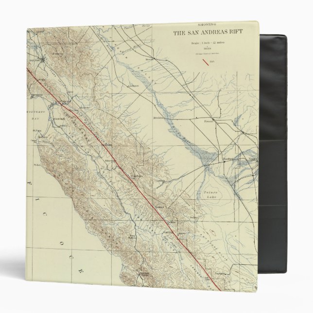 Coast Ranges showing San Andreas Rift Binder (Front/Inside)