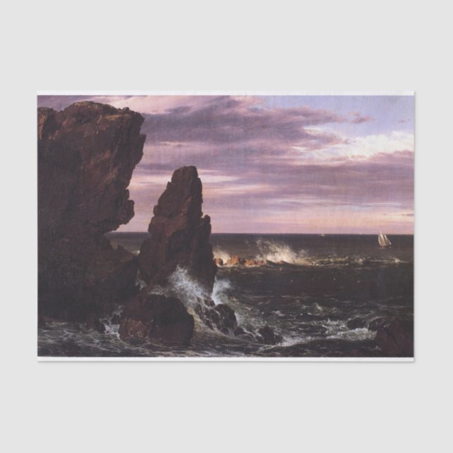 Coast Scene by Frederic Edwin Church Tissue Paper (Front)