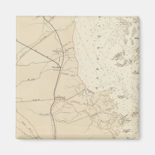 Coast section Barnegat Bay to Tuckerton Chart Map Magnet