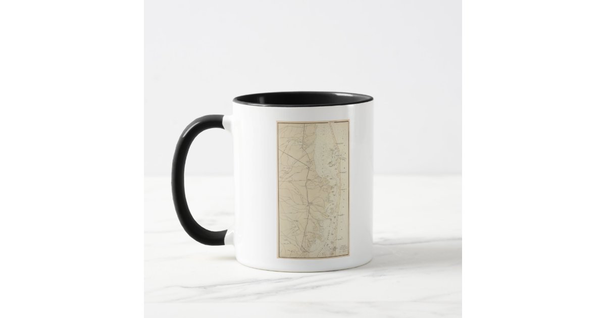 Coast section Barnegat Bay to Tuckerton Chart Map Mug Zazzle