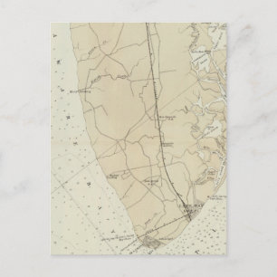 Coast section no 6 Sea Island to Cape May Point Postcard