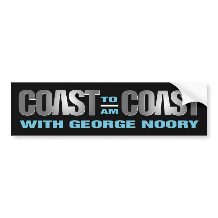 Coast To Coast AM Bumper Sticker