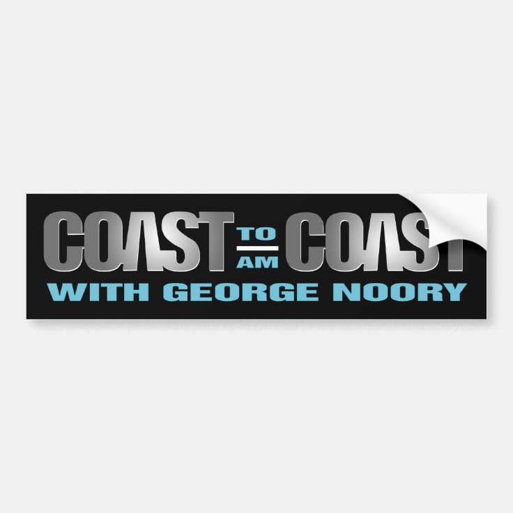 Coast To Coast AM Bumper Sticker | Zazzle
