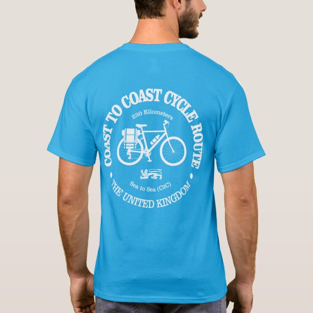 Coast to Coast (cycling) T-Shirt (Back)