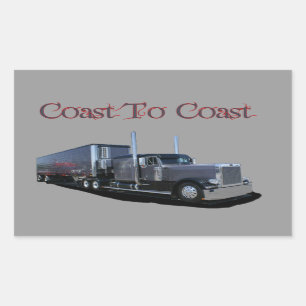 Coast to Coast Rectangular Sticker