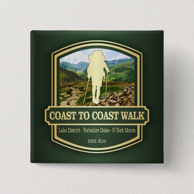 Coast to Coast Walk (B) Button (Front)