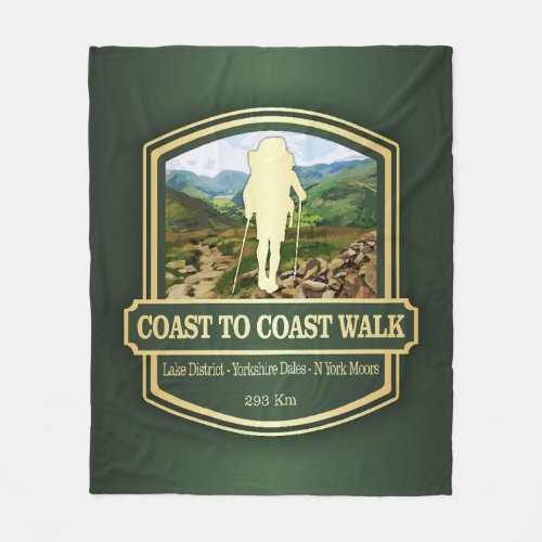 Coast to Coast Walk B Fleece Blanket