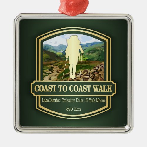 Coast to Coast Walk B Metal Ornament