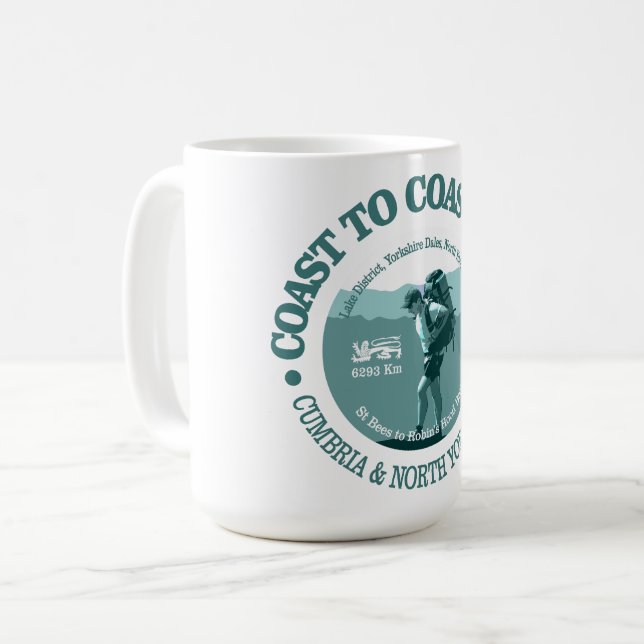 Coast to Coast Walk (T) Coffee Mug (Front Left)