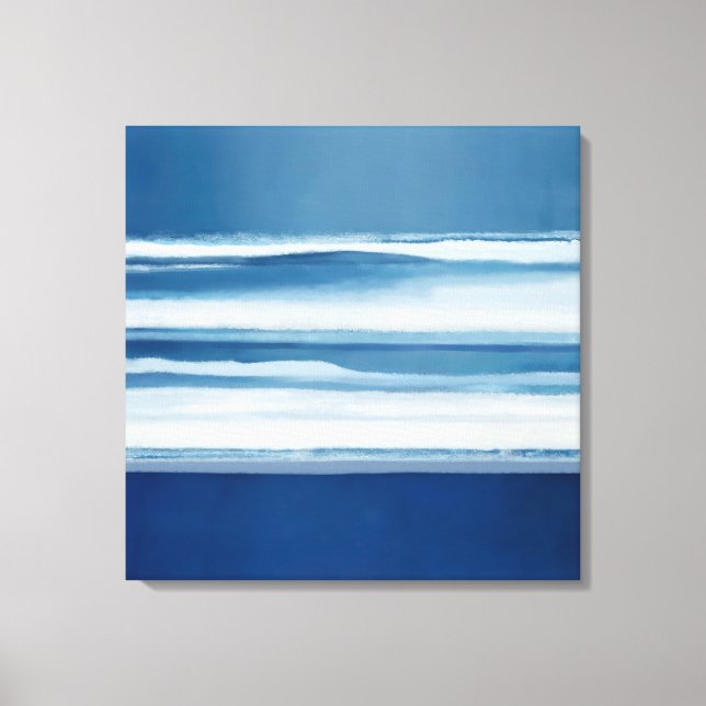 Coastal Abstract Ocean Canvas Print (Front)