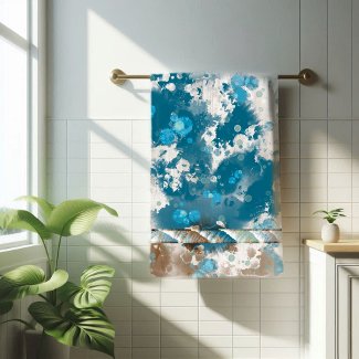 Coastal Abstract Wave Swirl Border
