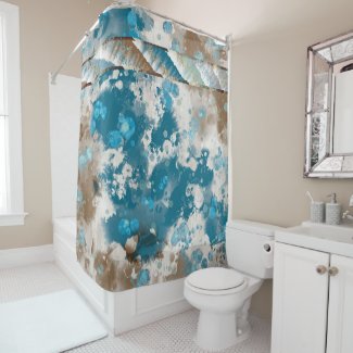 Coastal Abstract Wave Swirl Border