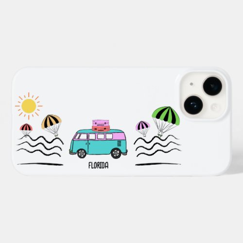 Coastal Adventures Sun Sea and Road Trips Case_Mate iPhone 14 Case