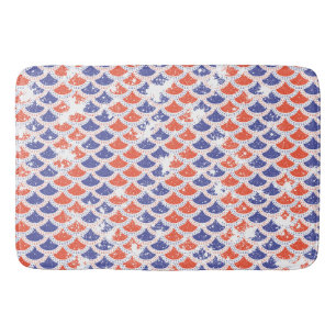 Coastal Americana Fish Scales Bath Mat