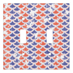 Coastal Americana Fish Scales Light Switch Cover