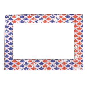 Coastal Americana Fish Scales Magnetic Frame