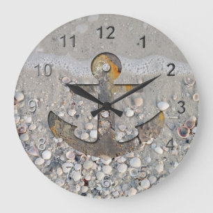 Coastal Anchor Large Clock