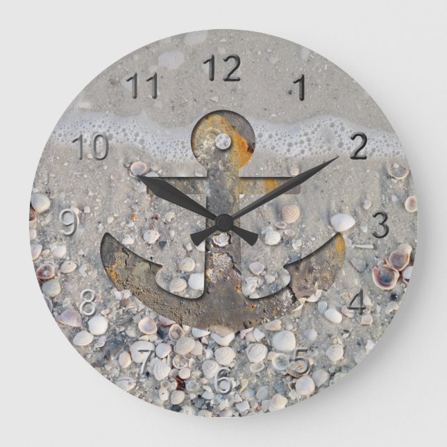 Coastal Anchor Large Clock (Front)