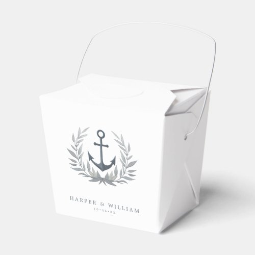 coastal anchor sailboat wedding favor boxes