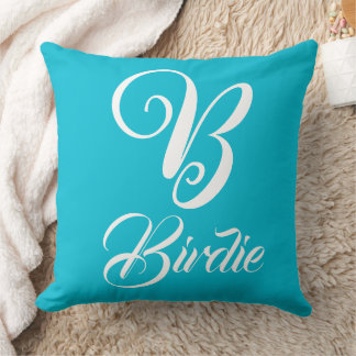 Coastal Aqua Blue - Perfect Color For Bed, Couch Throw Pillow