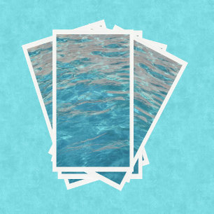 Coastal Aqua Rippling Water Paper Guest Towels